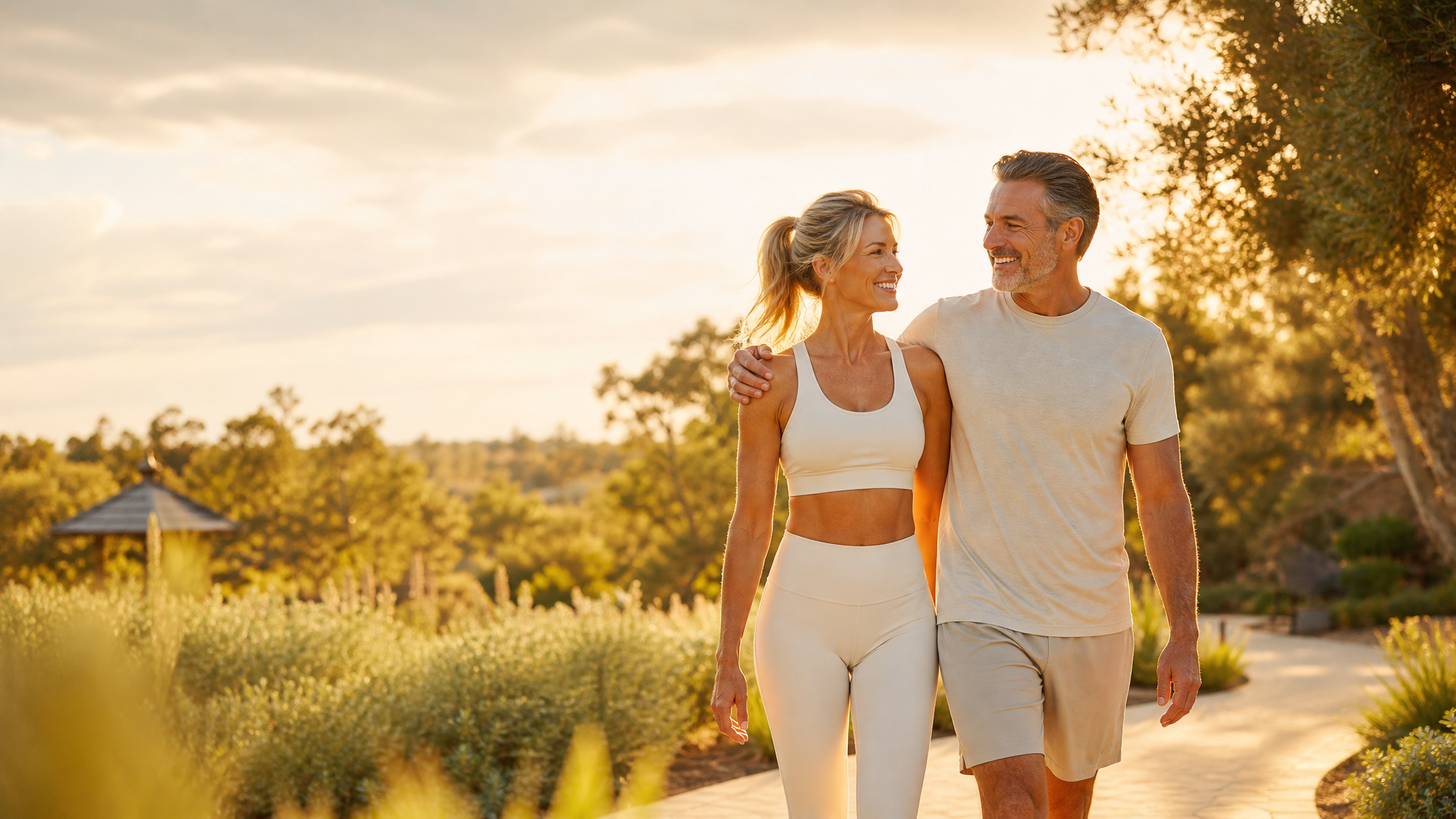Healthy active lifestyle couple
