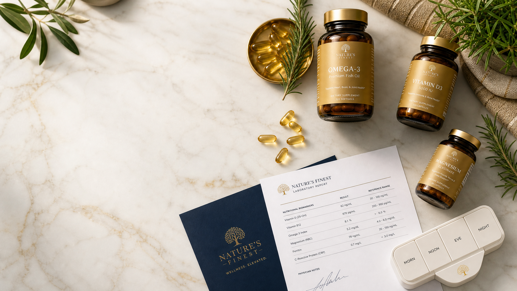 Premium wellness supplements and natural health products